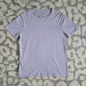 AllSaints Men's Brace Crew Cotton T-Shirt Periwinkle Size Large